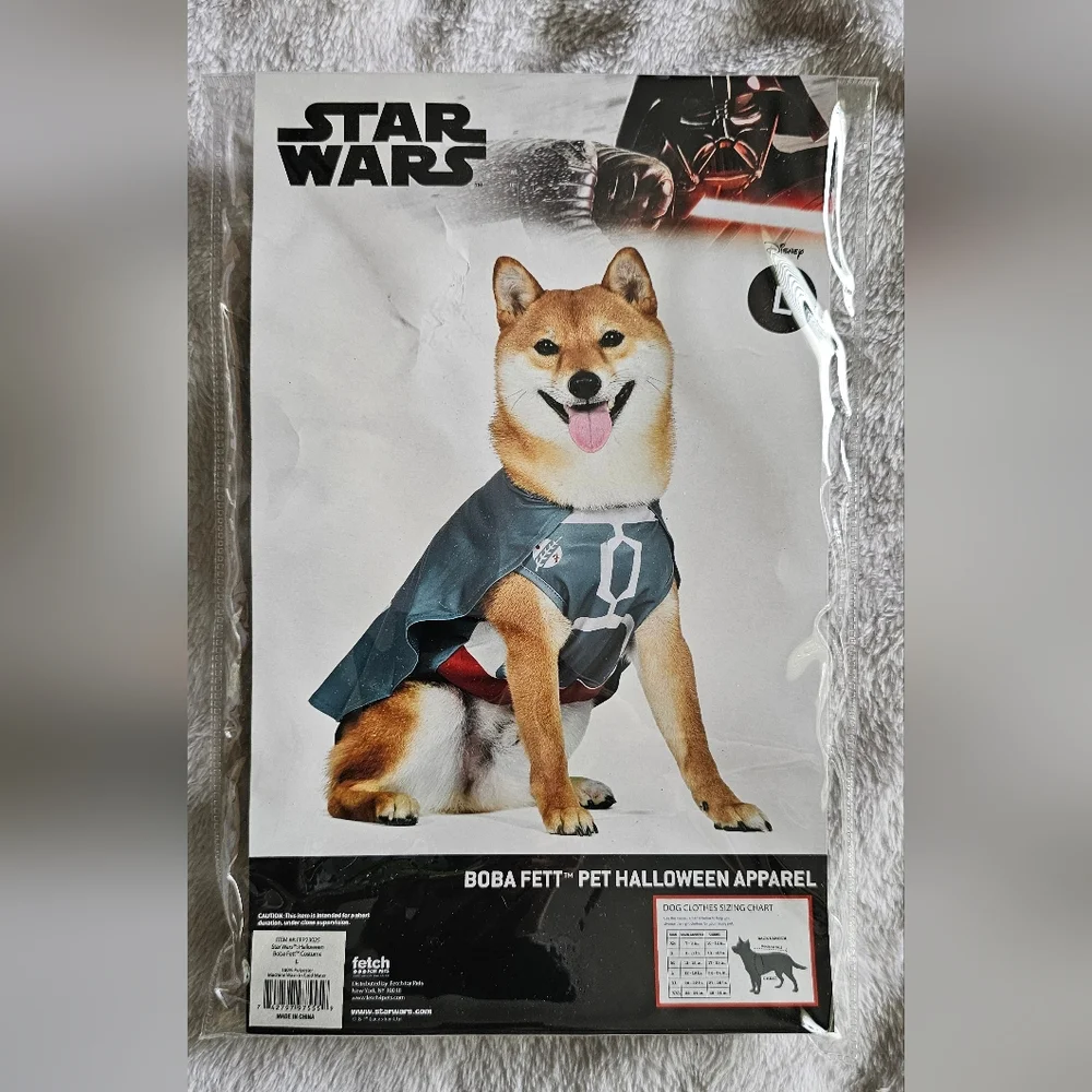 Star Wars Boba Fett Dog Costume - Large